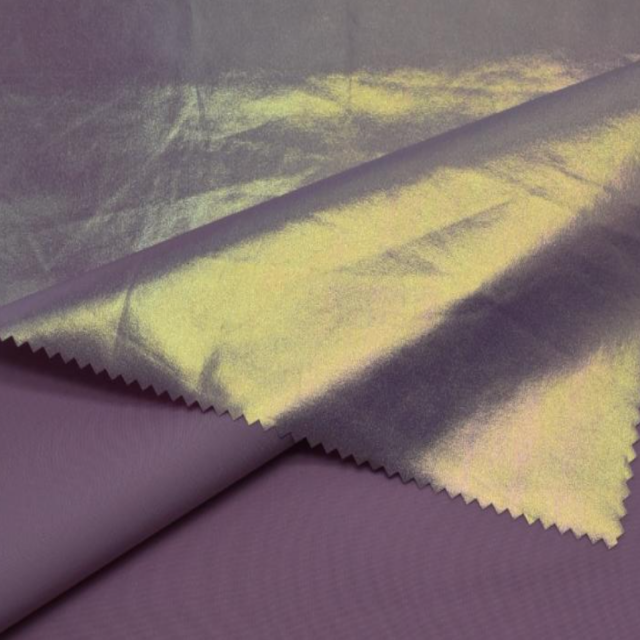 Recycled Polyester High-Elastic Gilded Down Jacket Fabric for Fashion Coat — product image 3