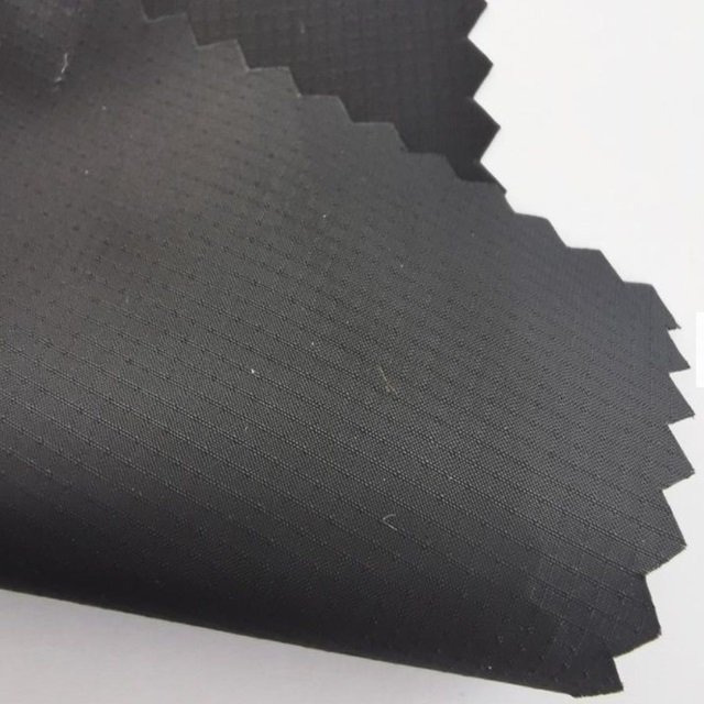 Recycled 20D 400T 0.15 Double-Line Ripstop Polyester Taffeta Fabric for Garment — product image 2