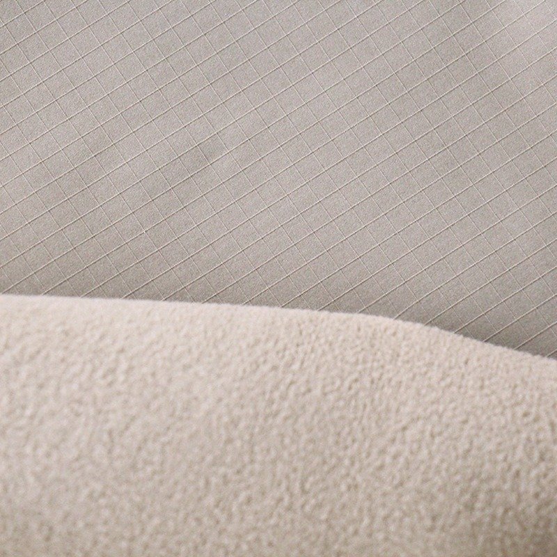 75D Recycled Full-Dull Checks Stretch TPU Softshell with Recycled Polar Fleece — product image 2