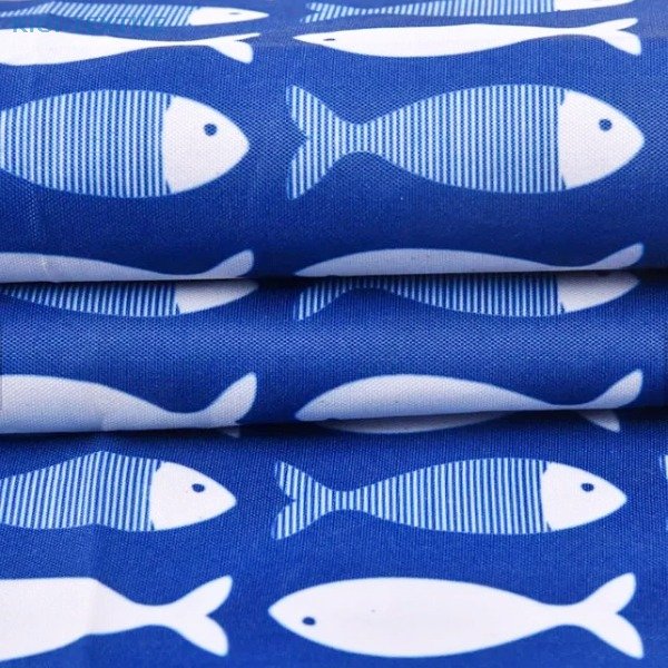 Fish Printed 300D Recycled Polyester Oxford Fluorine-Free Waterproof Fabric 130gsm — product image 2