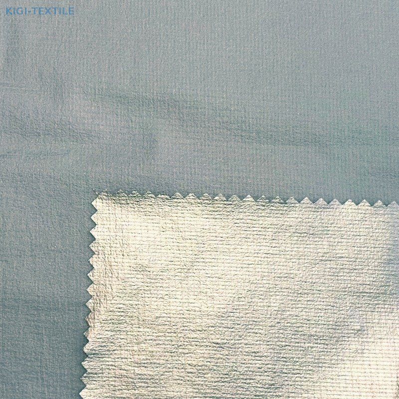 15D N66 Nylon Grid Ripstop Fabric with Silver Film UV Resistant for Outdoor — product image 2