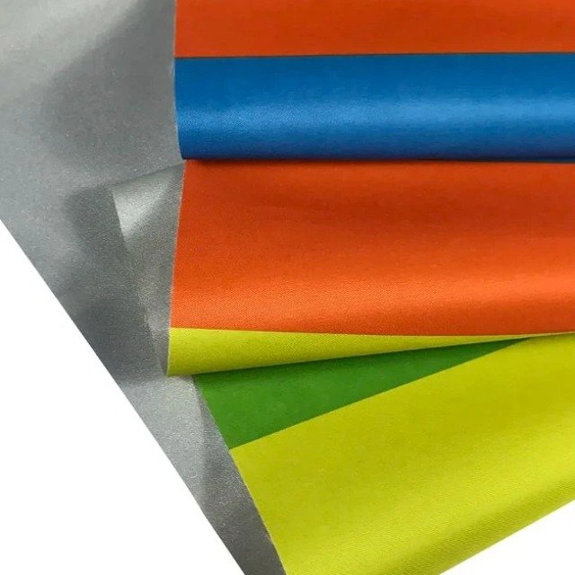 300D Recycled Polyester Oxford Striped Silver Coating UV Outdoor Cover Fabric — product image 3