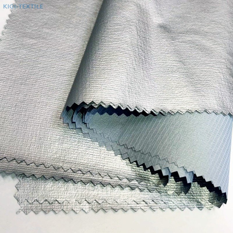 15D N66 Nylon Grid Ripstop Fabric with Silver Film UV Resistant for Outdoor — product image 4