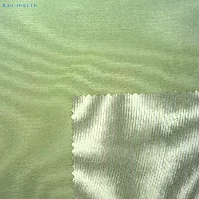 Recycled Nylon Crinkled Fabric with UPF50+ Quick Dry Lightweight Breathable Finish — product image 3