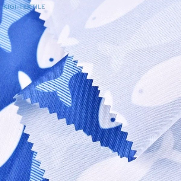 Fish Printed 300D Recycled Polyester Oxford Fluorine-Free Waterproof Fabric 130gsm — product image 5