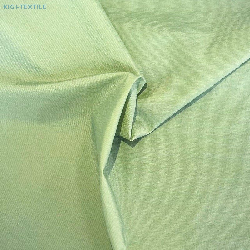 Recycled Nylon Crinkled Fabric with UPF50+ Quick Dry Lightweight Breathable Finish — product image 4