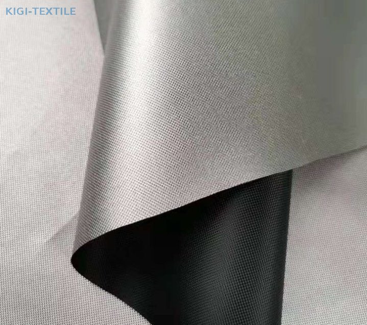 300D Recycled Polyester Oxford Silver Coated Fluorine-Free Fabric for Bag and Tent — product image 2
