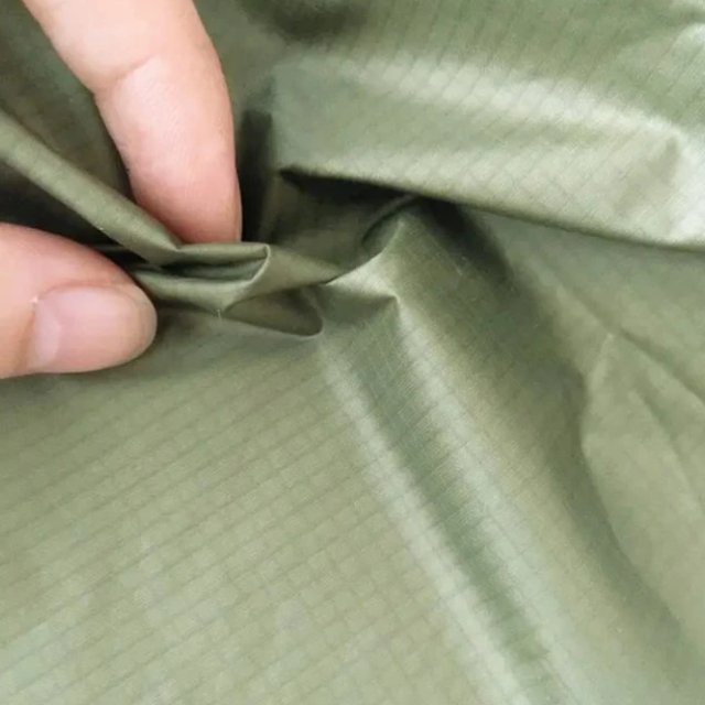 20D 400T Recycled Nylon Ripstop Taffeta with Hot-Silver Coating UV Resistant for Garment Outdoor 68gsm — product image 3