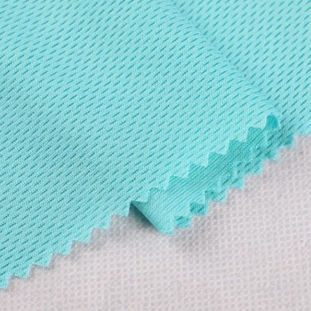 Recycled Polyester Microfiber Bird-Eye Mesh Knit Moisture-Wicking Quick-Dry Fabric for Sportswear 175gsm — product image 2