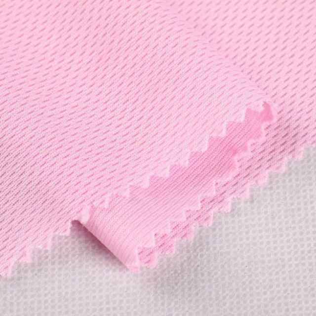 Recycled Polyester Microfiber Bird-Eye Mesh Knit Moisture-Wicking Quick-Dry Fabric for Sportswear 175gsm — product image 4