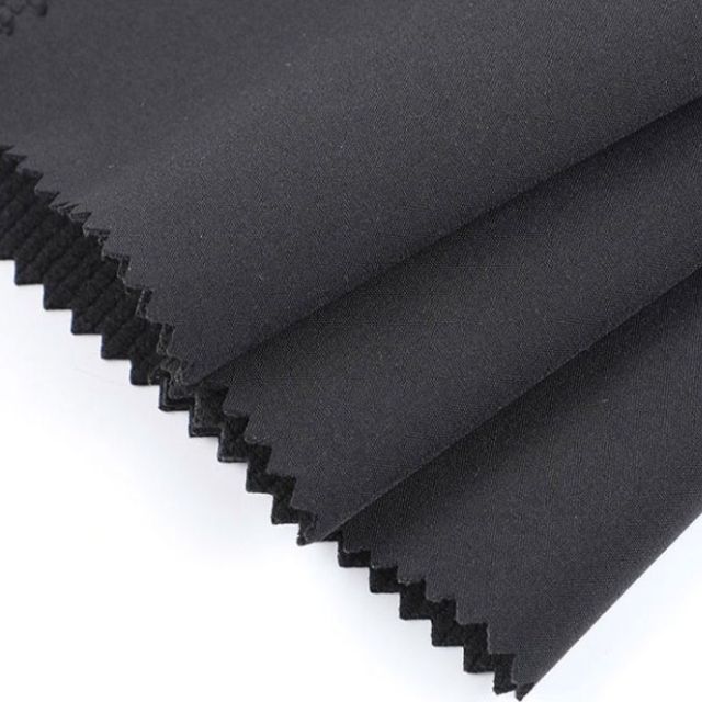 Recycled Polyester Stretch TPU Bonded Grid Fleece Softshell Fluorine-Free Fabric — product image 2