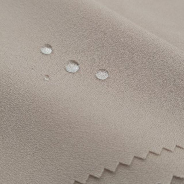 Recycled Polyester Spandex 4-Way Stretch Crepe Fluorine-Free Waterproof Fabric 120gsm — product image 3